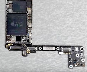 Apple A13 in iPhone SE 2020. Bron:  温州艾奥科技