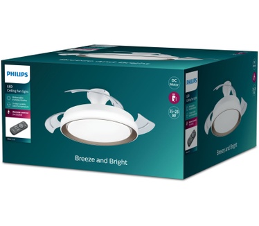 Philips Bliss plafondlamp met ventilator, 35 + 28 W