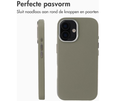 Accezz Mesh Backcover met MagSafe voor de Apple iPhone 16 - Donkergrijs