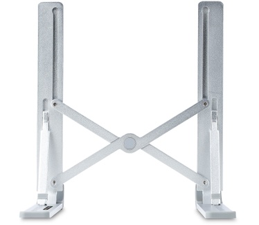 Startech.com Inklapbare Laptopstandaard, Verstelbare Hoek, Ergonomische Laptophouder, Draagvermogen 10Kg, Ventileren/Kantelen/Verhogen, Aluminium Tablet/Laptop Steun/Riser/Staander