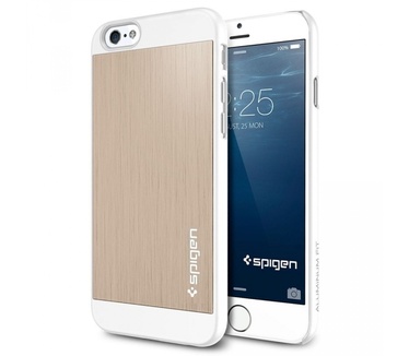 Spigen Case Aluminum Fit Apple iPhone 6 SGP10945 (Champagne Gold) voor iPhone 6
