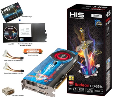 HIS HD6950 FAN Turbo 2GB