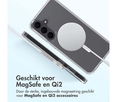Accezz Xtreme Impact Backcover met MagSafe voor de Samsung Galaxy S26 FE - Transparant