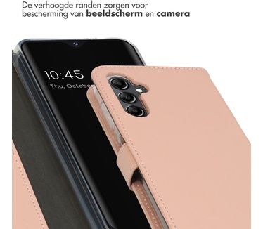 Selencia Echt Lederen Bookcase Samsung Galaxy A14 (5G) - Dusty Pink