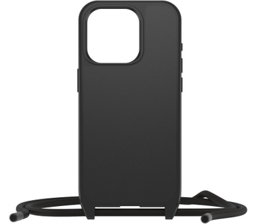 Otterbox React Series Necklace MagSafe voor iPhone 15 Pro, Black - Geen retailverpakking