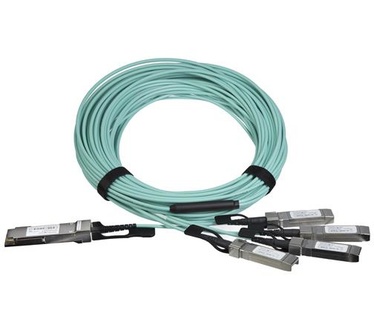 Startech.com QSFP+ optische Breakout kabel actief Cisco QSFP-4X10G-AOC10M compatibel 15 m