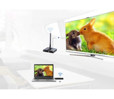Techly HDMI Extender Wireless 50m compact size