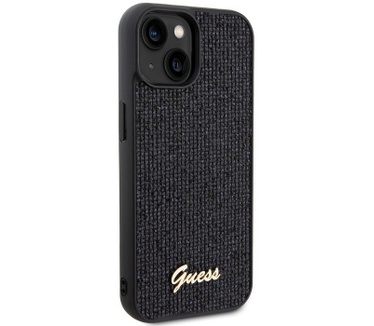 Guess Square Mirror Back Case - Apple iPhone 14 (6.1") - Zwart Zwart