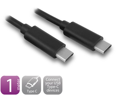 Ewent EW9640 USB 3.1 Type-C to USB Type-C Connection Cable 1m