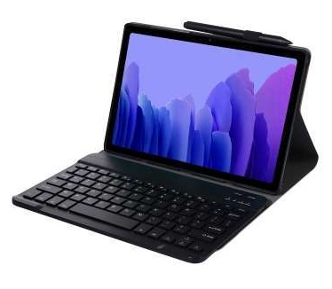 qMust Samsung Galaxy Tab A7 2020 Slimline AZERTY Bluetooth Keyboard zwart