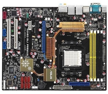Asus M2N32-SLI Premium Vista Edition, nForce 590 SLI MCP (ATX, PCI-e, Sound, LAN, SATA II, RAID, FireWire)