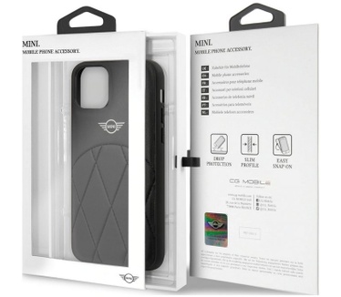 Mini Stitched Lines Hard Case Apple iPhone 11 Pro (5.8") - Zwart  Zwart