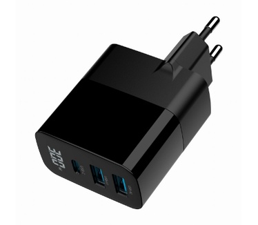 Gembird TA-UC-PDQC30LCD-BK-02