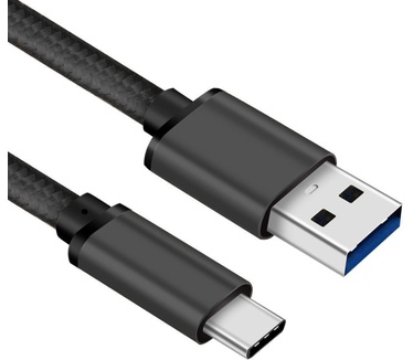 Allteq USB C naar USB A kabel, 1m Zwart