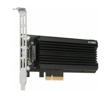 Icy Dock MB987M2P-1B Interfaceadapter - Zwart, Zilver