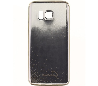 Guess Dots Soft TPU Case voor Samsung Galaxy S7 Edge - Zwart Zwart