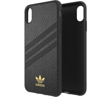Adidas OR 3-Stripes Snake Back Case iPhone XS Max (6.5") - Zwart Zwart
