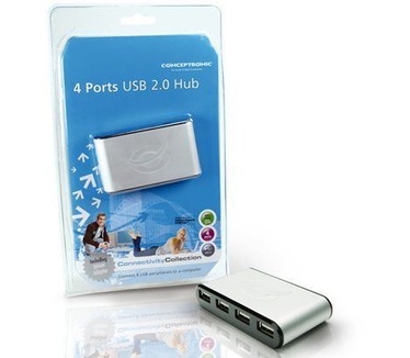 Conceptronic 4 Ports Powered USB Hub
