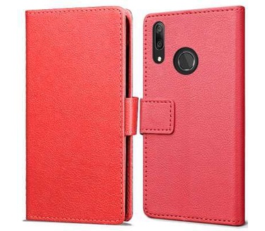 qMust Huawei Y7 2019 Wallet Hoesje Rood
