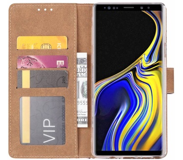 Leger Camouflage print lederen Bookcase hoesje voor de Samsung Galaxy Note 9 (Samsung Galaxy Note 9)