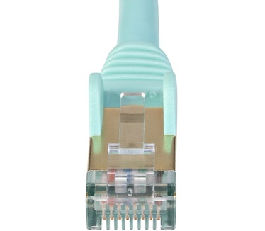 Startech.com CAT6a kabel snagless RJ45 connectors koperdraad stp kabel 1,5 m aqua Blauw