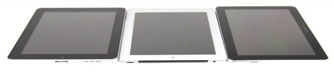 iPad en iPad 2 flankeren de Galaxy Tab 10.1