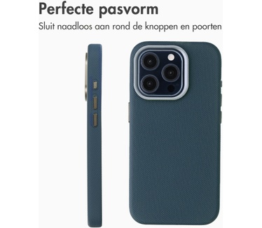 Accezz Mesh Backcover met MagSafe voor de Apple iPhone 15 Pro - Donkerblauw