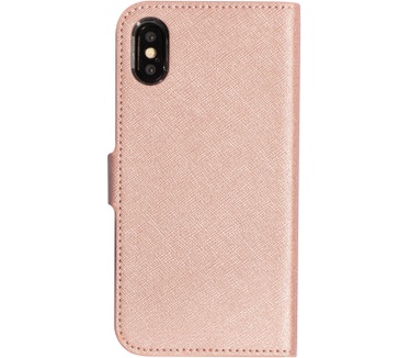 Mobiparts Saffiano Wallet Case Apple iPhone X, iPhone XS Pink