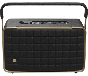JBL Authentics 300 draagbare slimme luidspreker met wifi, bluetooth en spraakassistenten, retro design, zwart