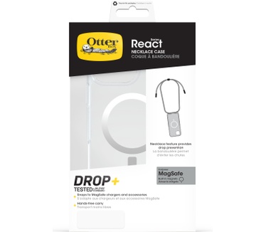 Otterbox React Necklace Series voor MagSafe voor iPhone 16 Pro Max, Clear