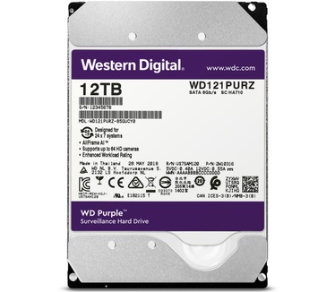 WD Purple (2017) 7200rpm, 12TB