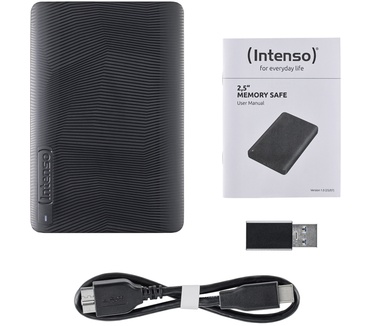 Intenso Memory Safe externe harde schijf 2 TB, zwart