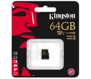 Kingston microSDHC/SDXC Class 10 UHS-I 64GB