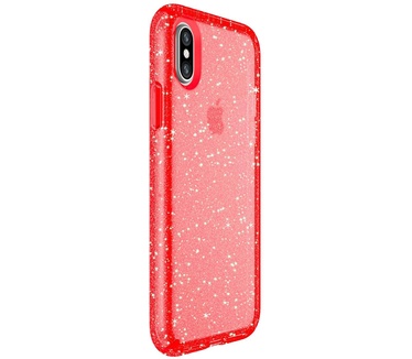 Speck Presidio Clear + Glitter Apple iPhone X/XS Red Fireworks