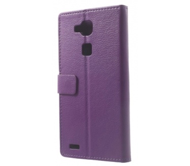 Kees Lederlook Portemonnee Hoesje Ascend Mate 7 - Paars