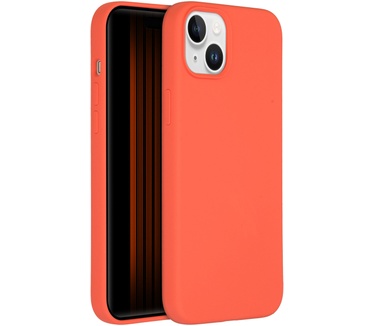 Accezz Liquid Silicone Backcover met MagSafe iPhone 15 Plus - Nectarine