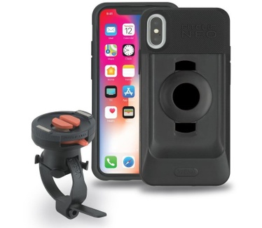 Tigra Sport fitclic Neo selbstsperrenden Magnetische Bike Wandbefestigung System mit Phone Case und Bike Strap Mount für iPhone X