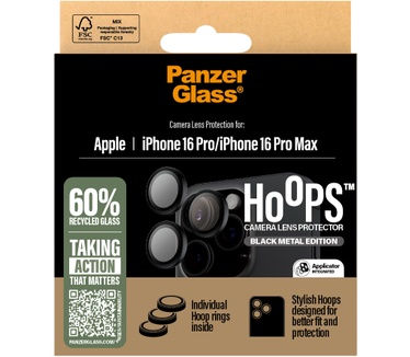 PanzerGlass PG Hoops Black iPhone 16 6.1/6.7Inch
