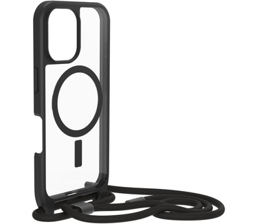 Otterbox React Necklace Series voor MagSafe voor iPhone 16, Black Crystal