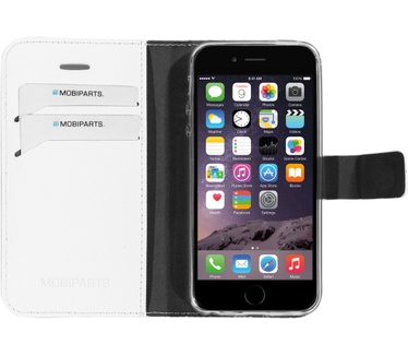 Mobiparts Saffiano Wallet Case Apple iPhone 5, iPhone 5S, iPhone SE White