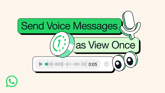 WhatsApp View Once-spraakberichten