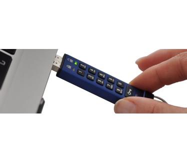 iStorage datAshur Pro USB3 256-bit 32GB Blauw