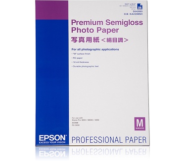 Epson Premium Semigloss Photo Paper, DIN A2, 250g/m², 25 Vel
