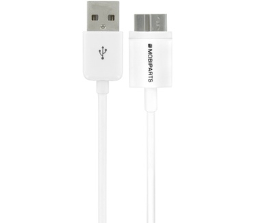 Mobiparts Micro USB 3.0 to USB Cable 2.4A 1m White