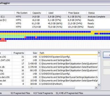 Defraggler screenshot (410 pix)