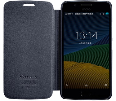 Nillkin New Sparkle Book Case voor Motorola Moto G5 - Zwart Zwart