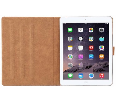 Parijs print lederen standaard hoes voor de Apple iPad 2/3/4 (9.7 inch) - Wit