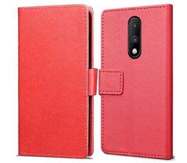 qMust OnePlus 7 Wallet Hoesje Rood