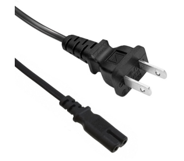 Eeconn Netsnoer, Amerika - C7, 2x AWG18, Zwart, 1.8m