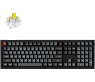Keychron V6 8K bedraad toetsenbord banana switch zwart